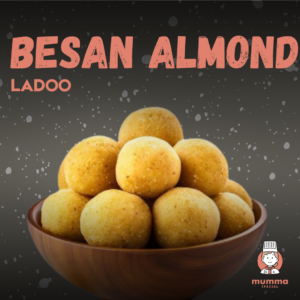 Besan almond ladoo